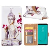 Hoesje voor Samsung Galaxy J6 2018 J600 - Book Case - Boeddha