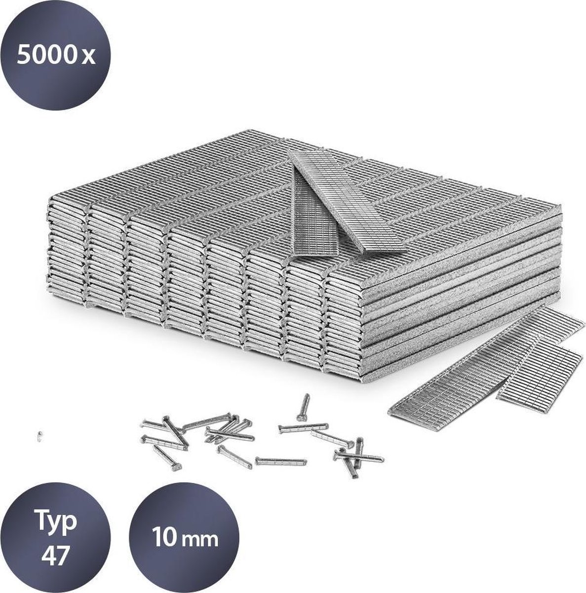 Trotec Conjunto De Pregos Tipo 47, 15, 20, 25 E 32mm De Comprimento 3000 Pecas