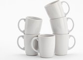 Lite-Body Hermes Tea cup 30 cl - Lot de 6 pièces - 500 ml - Faïence - Blanc
