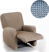 Milos - Stoelhoes  voor uw relax fauteuil - 60cm tot 85cm breed - Licht blauw