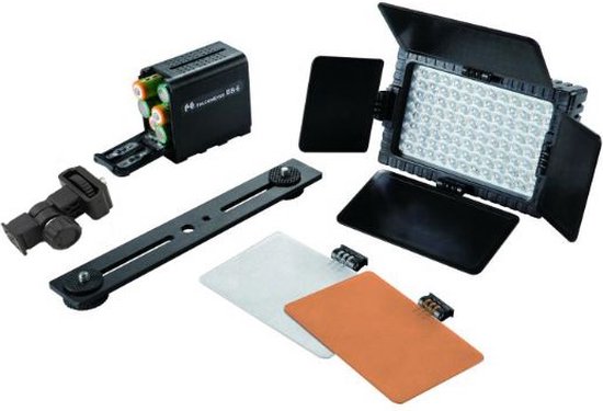 Falcon Eyes LED Lamp Set Dimbaar DV-96V-K1 op Batterij