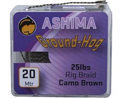 Ashima ground hog 25 LB rig braid - camo green | 20M | gevlochten onderlijn