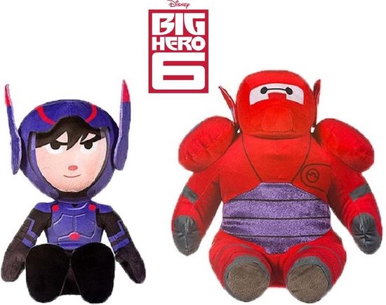Big Hero 6 knuffel Baymax en Hiro voordeelbundel - 28 cm groot | bol.com