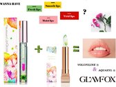 Glamfox Moonlight Flower Lipstick + Lipgloss Set - Maanlicht Bloem Set met 24K Goud Korrels - Korean Make Up