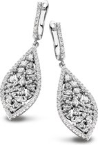 Bijoux Velini -EA6554W -Boucles d'oreilles -925 Argent rhodiné -Zircone cubique