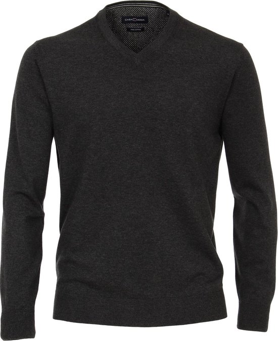 Casa Moda - Pullover Antraciet - Heren - Maat S - Regular-fit