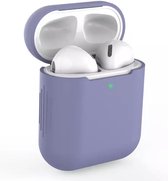 Bescherm Hoes Cover Case voor Apple AirPods (Siliconen) - Blauwgrijs