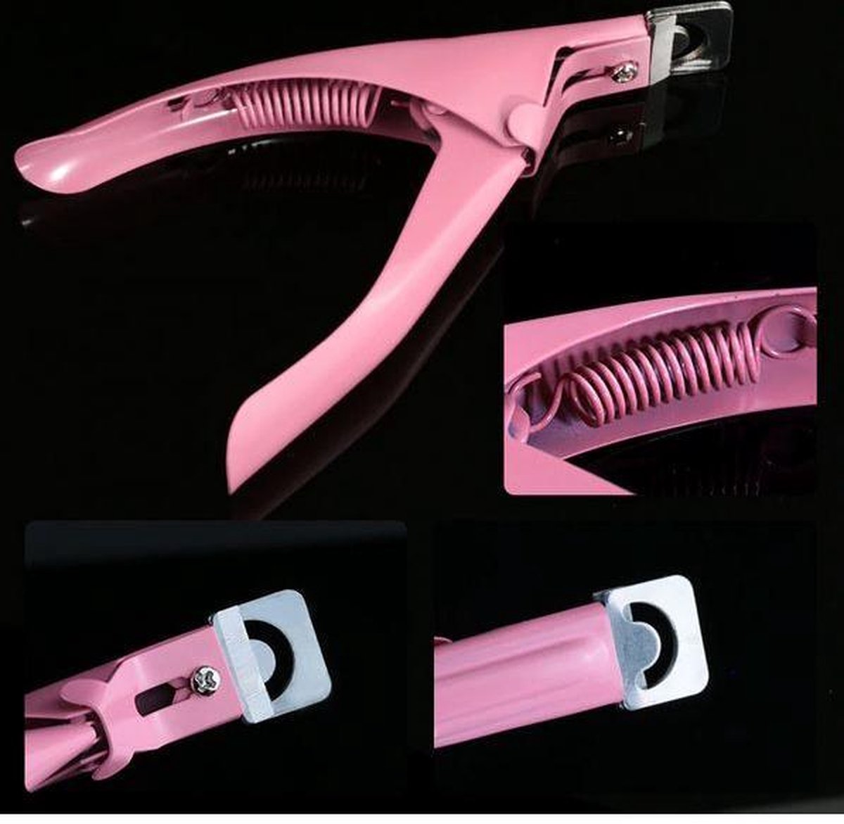 Pippashop Professionele nagelknipper roze voor nepnagels gelnagels
