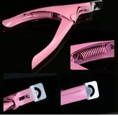 Professionele nagelknipper roze voor nepnagels / gelnagels