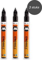 Molotow One4All Black 1mm Paint Markers Set - 3 pièces 127HS-EF