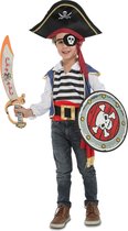VIVING COSTUMES / JUINSA - Piratenkostuum met accessoires voor kinderen - 98/104 (3-4 jaar)