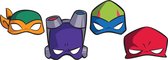 Ninja Turtles Maskers 21,3x18,9cm 8 stuks