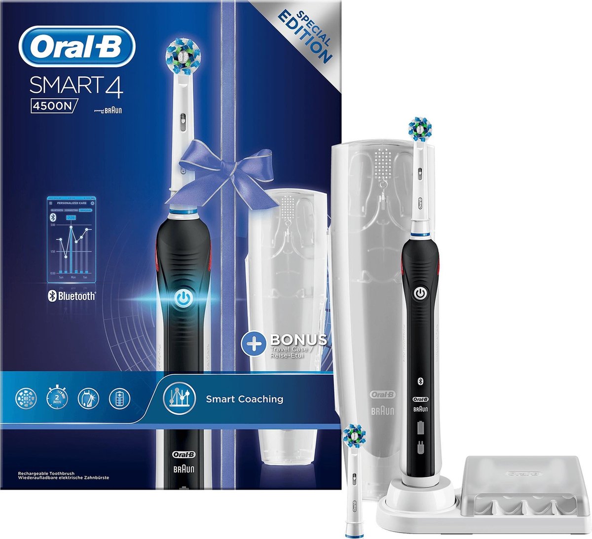 oral b smart 4 4500n crossaction electric toothbrush