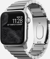 Nomad Stalen Horlogeband geschikt voor Apple® Watch 45/44/42 mm - Zilver