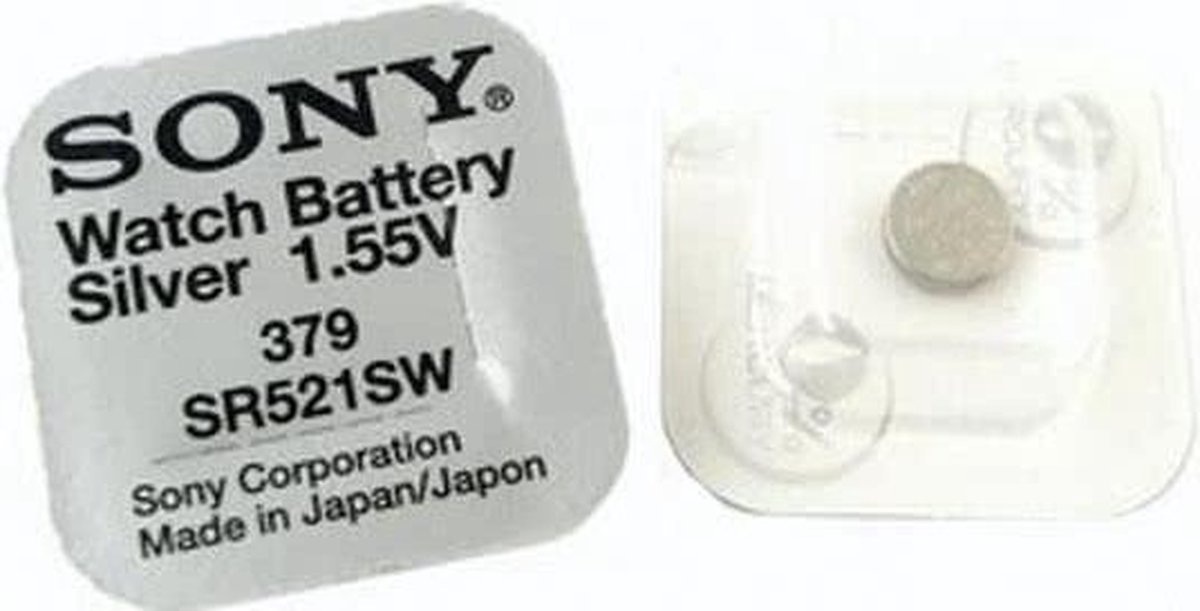 Sony 379, SR521SW, V379, SR63 knoopcel horlogebatterij