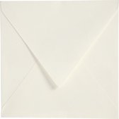 Enveloppen, afm 16x16 cm, 120 gr, 50 stuks, off-white