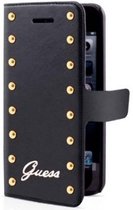 Guess Apple iPhone 5/5S Studded Collection Folio Case - Zwart