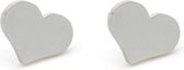 Hartjes oorbellen - Stainless steel - Verkleuren niet - 10x12 Milimeter - Oorstekers - Damesdingetjes