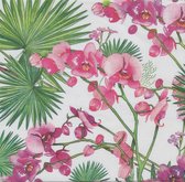 Servetten Orchids & Palms 33 x 33 cm