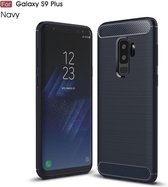 Soft Bruchem TPU Hoesje voor Samsung Galaxy S9 Plus - Donker Blauw - van Bixb