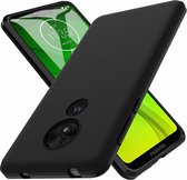 Motorola Moto G7 Power Hoesje Siliconen Hoesje Flexibel TPU Case - Zwart - van Bixb