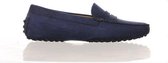 MAURY dames mocassin blauwe nubuck