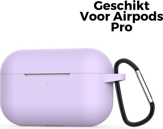 Apple Airpods Pro Siliconen Case Hoesje - Beschermhoes - Paars - Pless®