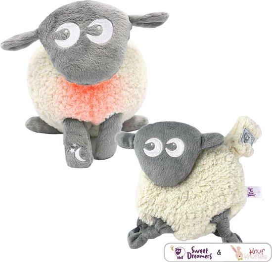 Ewan het Droomschaap Grijs - 2.0 Deluxe Snuggle Speenknuffel