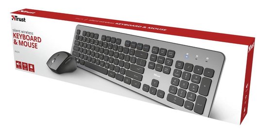 Trust Raza Draadloze Stille Deskset Keyboard en Muis – QWERTY Trust Raza Draadloze Stille Deskset Keyboard en Muis – QWERTY