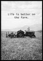 Poster Life is Better - 50x70cm - Quote Poster