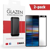 2-pack BMAX Glazen Screenprotector geschikt voor de Sony Xperia 10 Full Cover Glas / Met volledige dekking / Beschermglas / Tempered Glass / Glasplaatje
