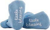 Baby socks answered Prayer grey