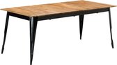 Eettafel Bruin Hout (Incl LW Klok) Rechthoekig - Dineertafel - Eet tafel - Eetkamertafel - Woonkamer tafel