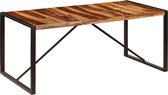 Eettafel Bruin Hout (Incl LW Klok) Rechthoekig - Dineertafel - Eet tafel - Eetkamertafel - Woonkamer tafel