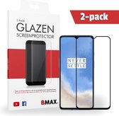 2-pack BMAX geschikt voor de Glazen Screenprotector OnePlus 7T Full Cover Glas / Met volledige dekking / Beschermglas / Tempered Glass / Glasplaatje