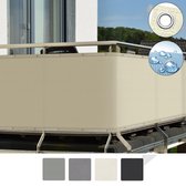 Sol Royal PB2 – Balkonscherm Creme 500 x 90 cm – Balkondoek Waterafstotend – UV Bescherming – incl. Bevestigingsmateriaal