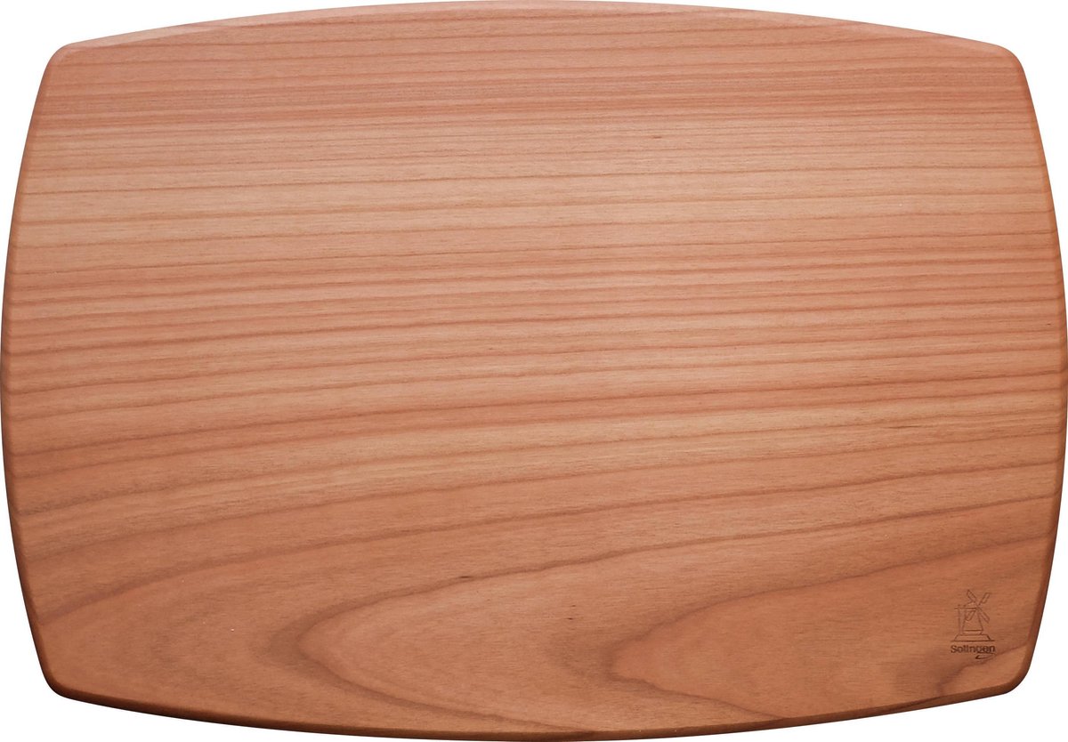 Robert Herder Windmühlenmesser Snijplank – 33x23 cm – Massief Kersenhout met Gebogen Zijden