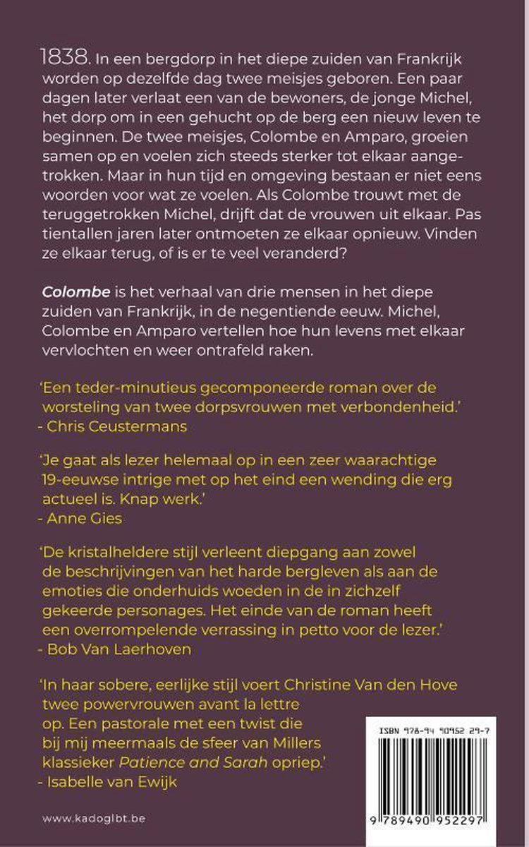 Colombe - back cover