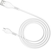 HOCO X37 Cool Power - Micro USB naar USB 2.4A Snellader Kabel - Voor Android Smartphones en Tablets - 1 meter - Wit