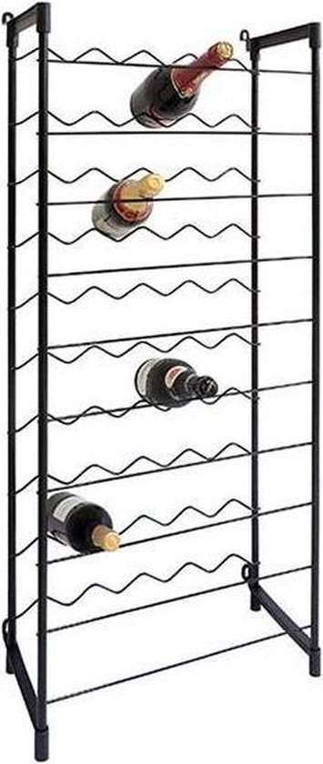 blootstelling Staren labyrint Metalen wijnrek voor 50 flessen | bol.com