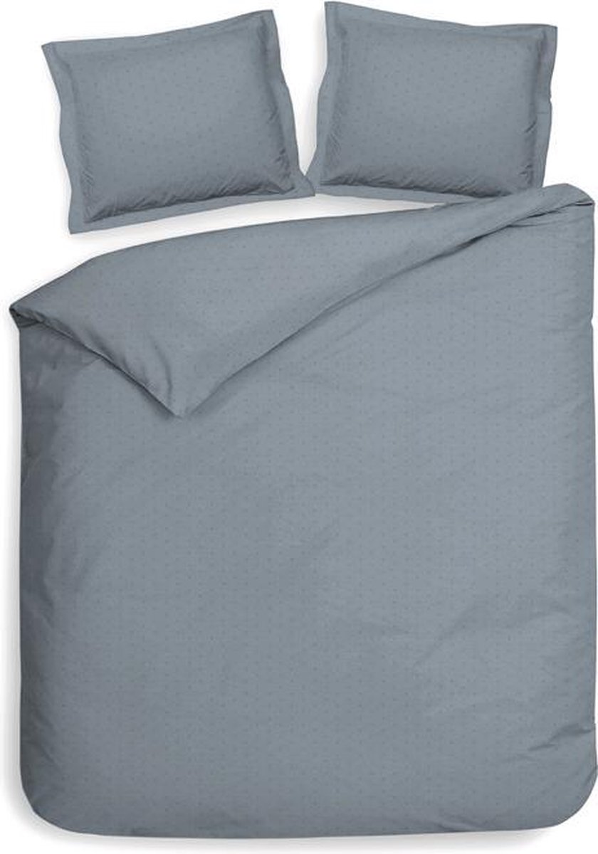 Heckettlane Heckett & Lane Puntini Dekbedovertrek - Litsjumeaux - 240x200/220 cm - Colonial Blue