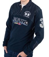 La Martina ® Sweatshirt polo St. Moritz, donkerblauw