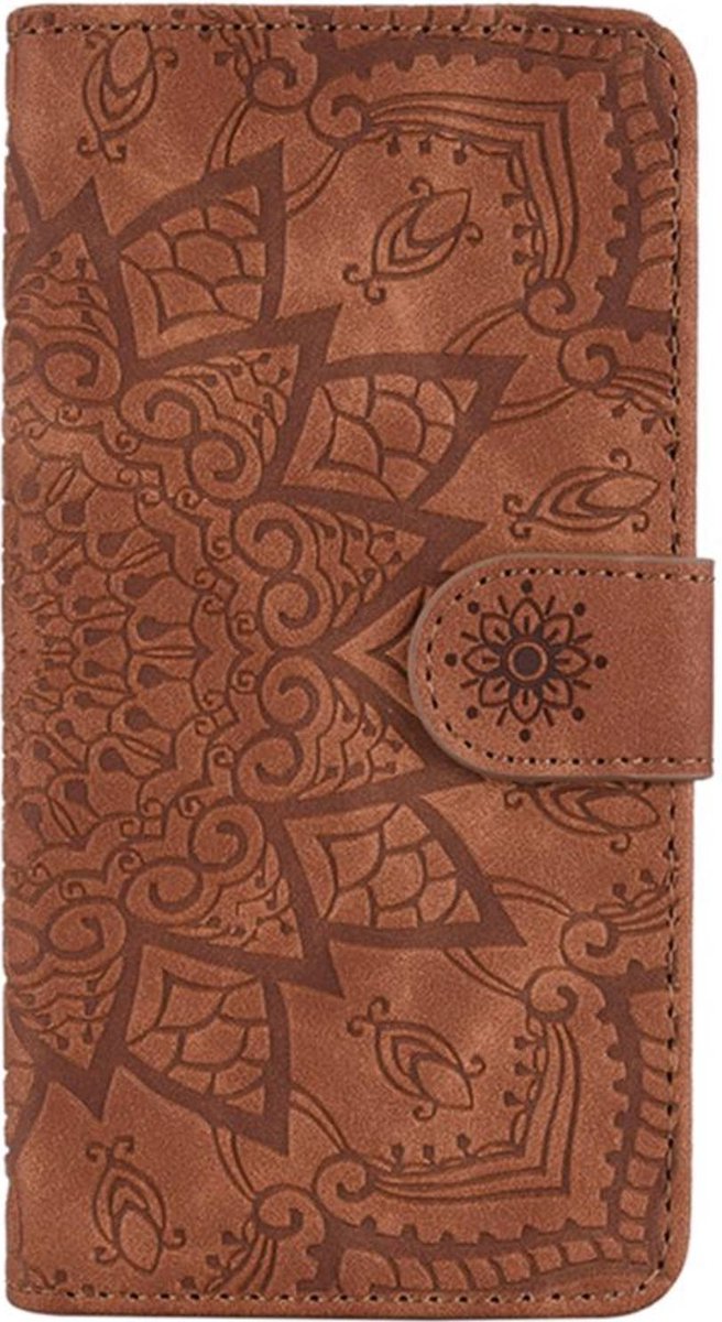 Bookcase voor Samsung Galaxy S10 - Bruin - Portemonnee Hoesje