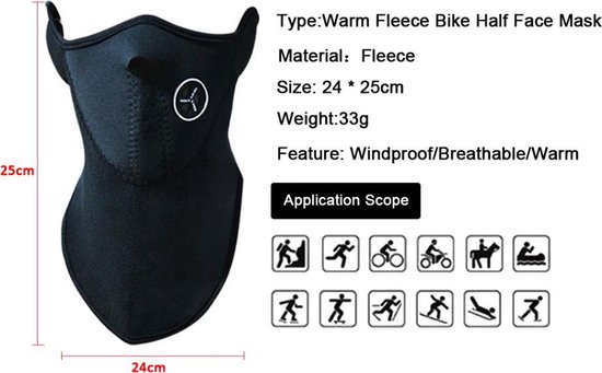 Rafraîchissez Face Mask - Balaclava - Masque de ski - Face Mask - Vêtements moto - Accessoires de vêtements pour bébé moto - Apparence - froid - Hiver - Eté - coupe - vent