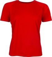 Brooks Basic SS  Sportshirt - Maat L  - Vrouwen - rood