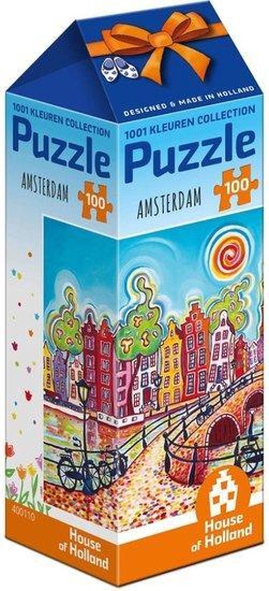 1001Kleuren Puzzel - Amsterdam, 100stukjes, Hollands Mooiste | bol.com