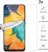 3 x Samsung A10 protecteur d'écran en verre ultra trempé
