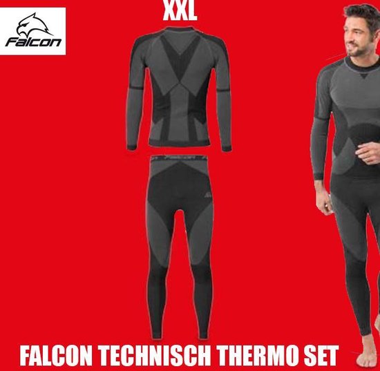 LNFINTDO Thermo-ondergoed Heren Set - Lange Mouwen Coltrui & Lange Onderbroek, Warm & Ademend