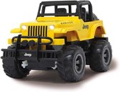 RC jeep wrangler - bestuurbare auto - met afstandsbediening - geel - 2,4 GHz