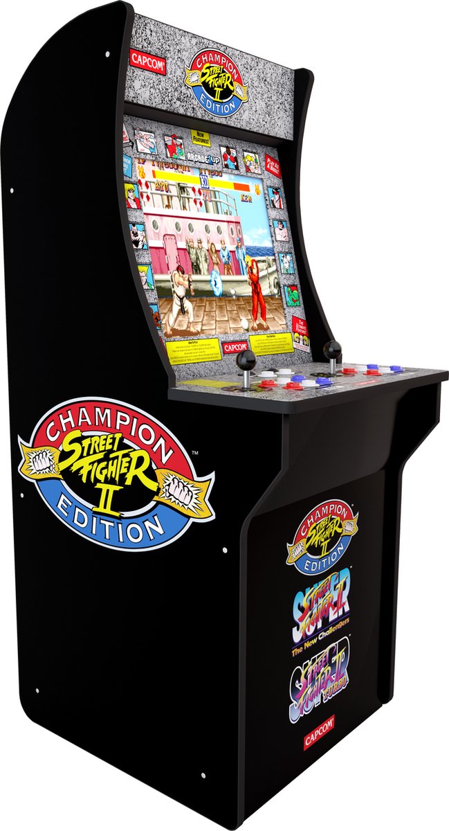 1up Arcade1Up Street Fighter II - Arcadekast - 3 games - 17 inch